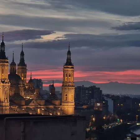 Ferienwohnung El Mirador Del Pilar - Parking Y Vistas A La Basilica Saragossa Exterior foto